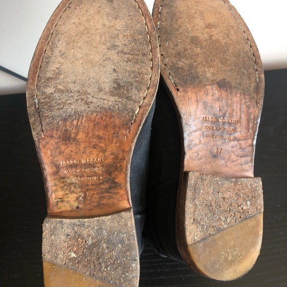 Isabel Marant Crisi in black suede ankle boots. Size 37. Made in Portugal - Picture 5 of 13